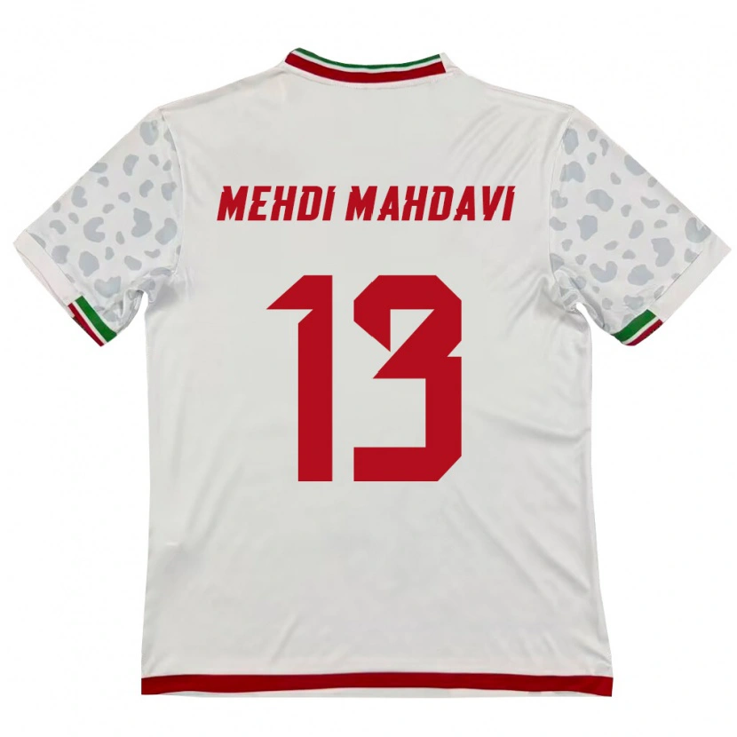 Danxen Men Iran Seyed Mehdi Mahdavi #13 White Red Home Jersey 26-28 T-Shirt