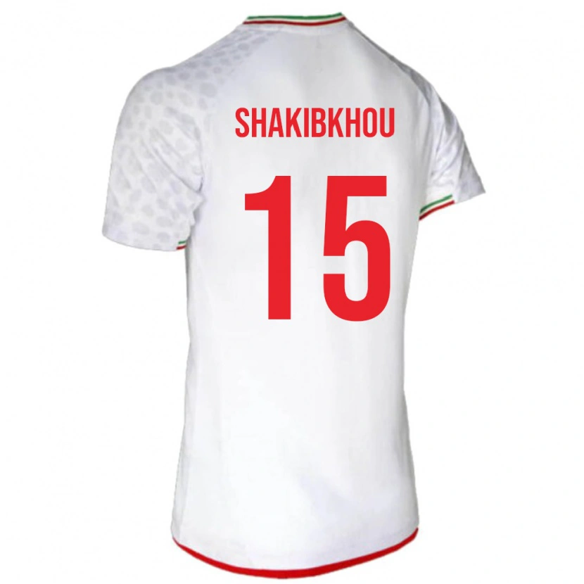 Danxen Men Iran Mohammadreza Shakibkhou #15 White Red Home Jersey 26-28 T-Shirt