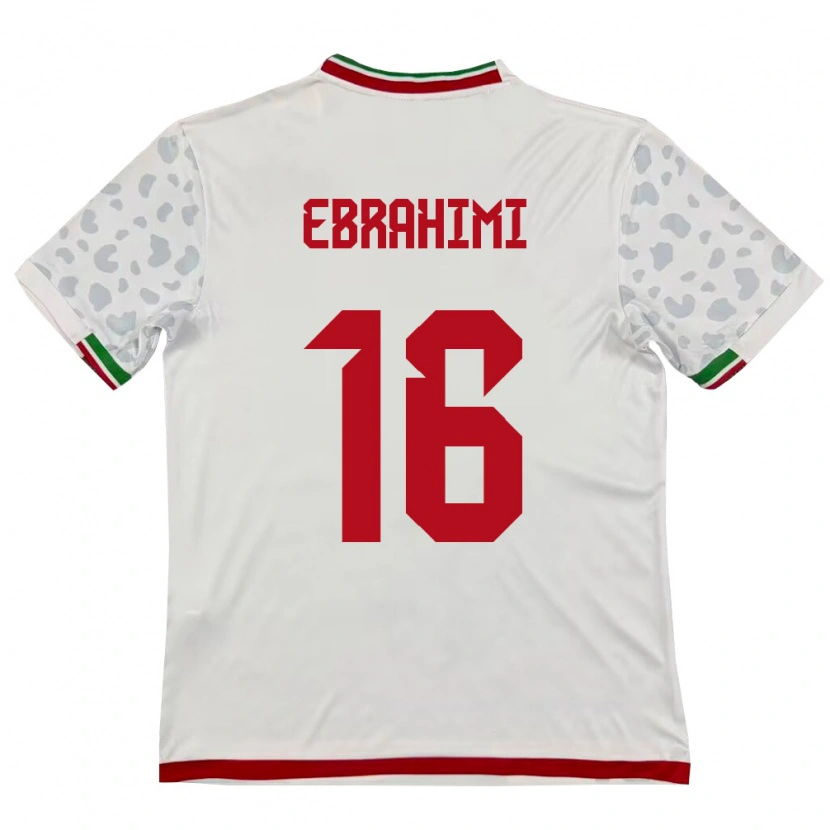 Danxen Men Iran Omid Ebrahimi #16 White Red Home Jersey 26-28 T-Shirt