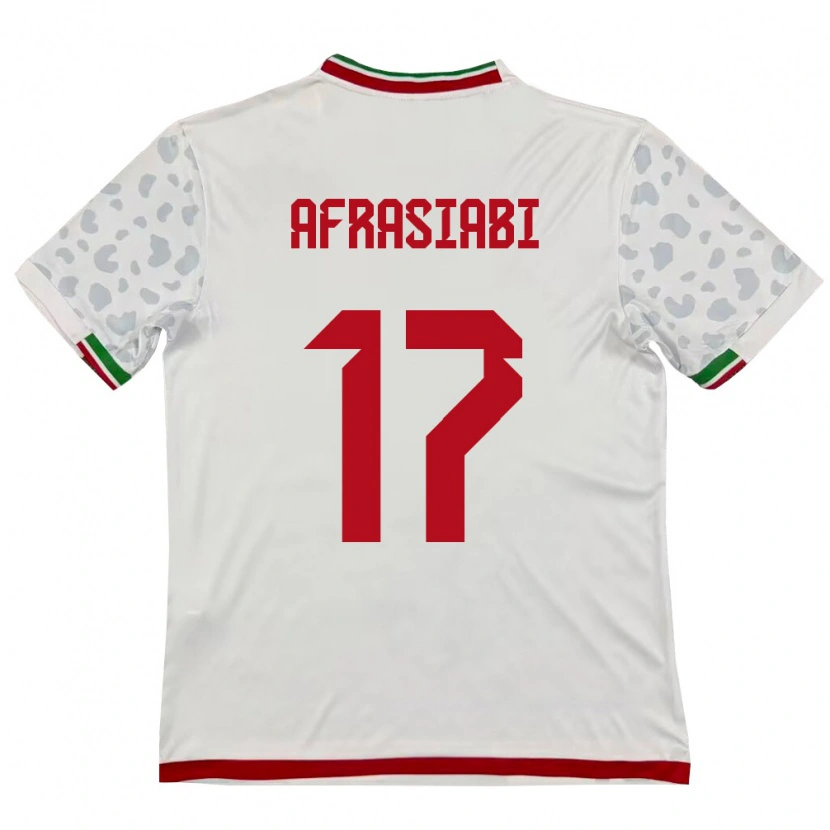 Danxen Men Iran Amirmohammad Afrasiabi #17 White Red Home Jersey 26-28 T-Shirt