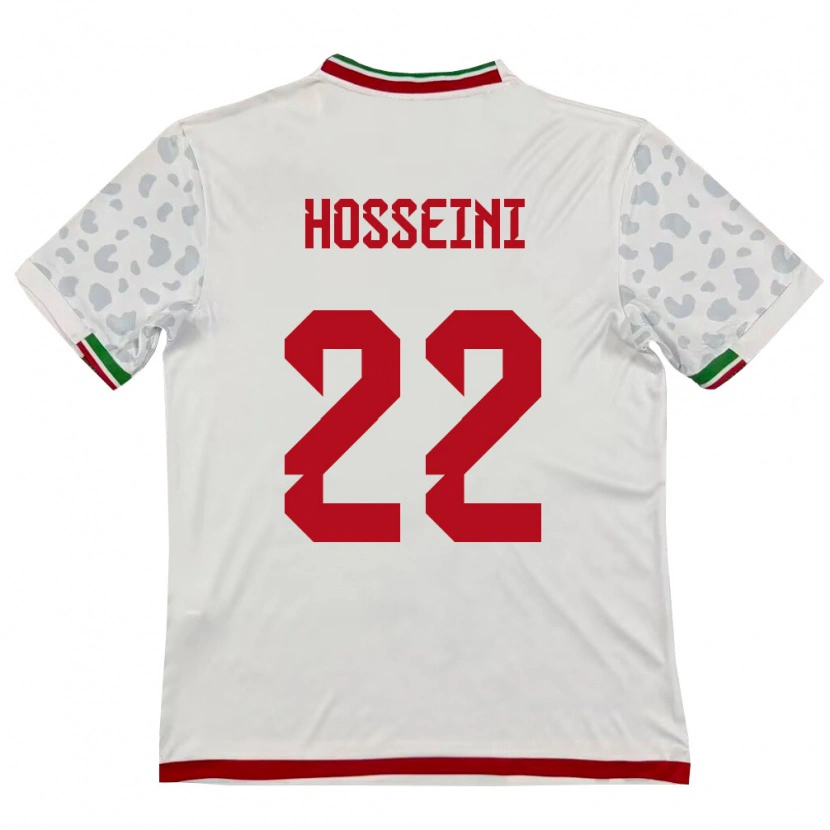 Danxen Men Iran Abolfazl Hosseini #22 White Red Home Jersey 26-28 T-Shirt