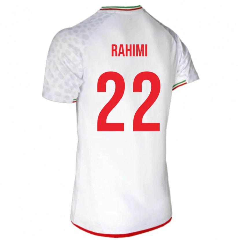 Danxen Men Iran Farzad Rahimi #22 White Red Home Jersey 26-28 T-Shirt