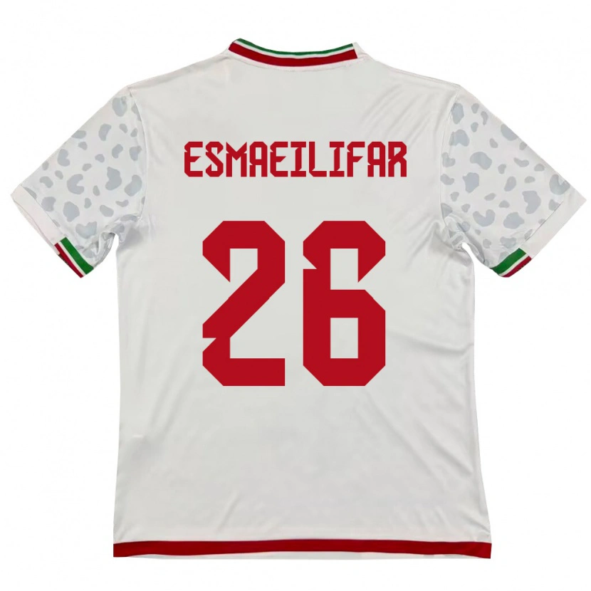 Danxen Men Iran Danial Esmaeilifar #26 White Red Home Jersey 26-28 T-Shirt
