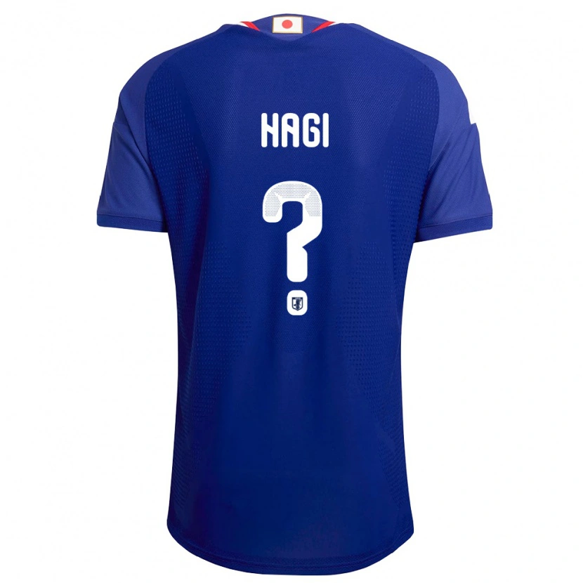 Danxen Men Japan Hiroaki Hagi #0 Blue White Red Home Jersey 26-28 T-Shirt