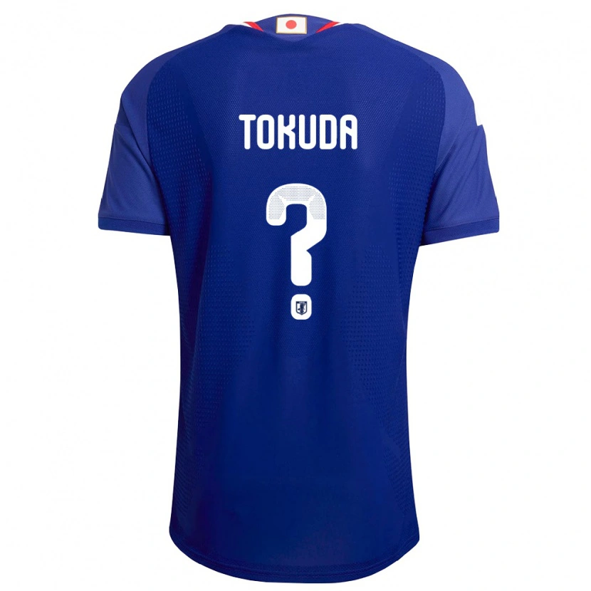 Danxen Men Japan Homare Tokuda #0 Blue White Red Home Jersey 26-28 T-Shirt
