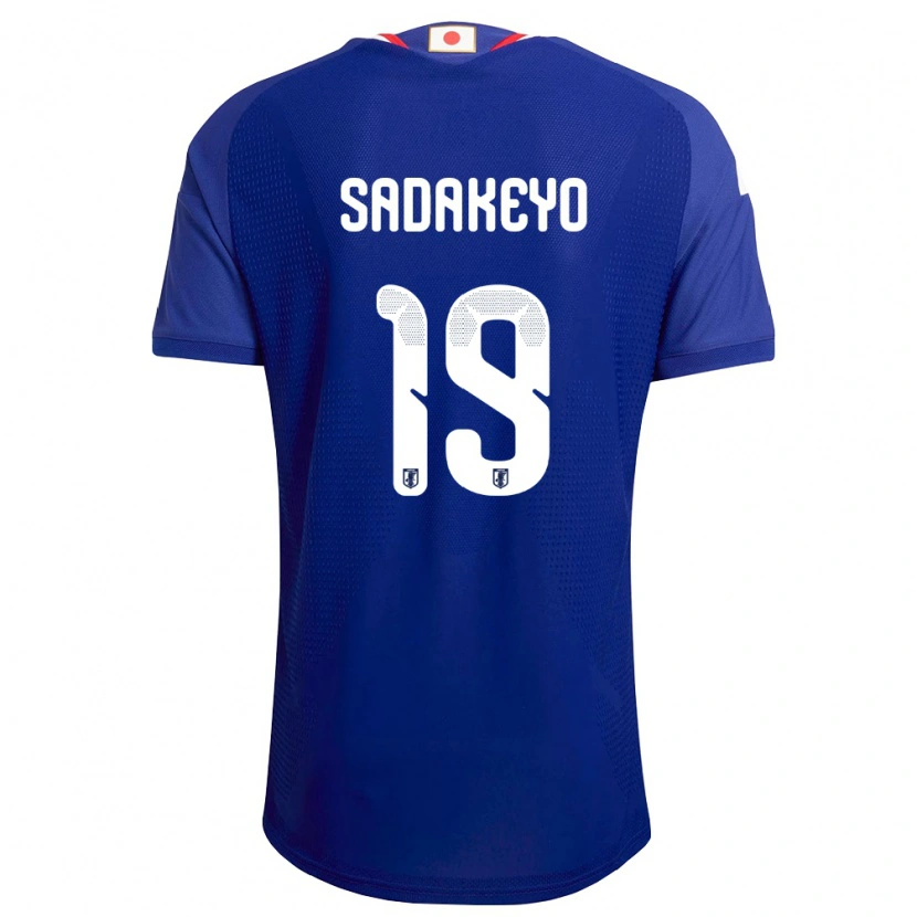 Danxen Men Japan Amon Sadakeyo #19 Blue White Red Home Jersey 26-28 T-Shirt