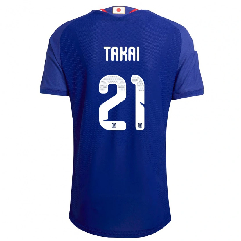 Danxen Men Japan Kota Takai #21 Blue White Red Home Jersey 26-28 T-Shirt