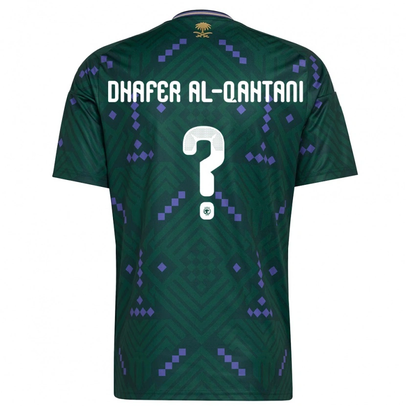 Danxen Men Saudi Arabia Abdullah Dhafer Al-Qahtani #0 Green Purple White Home Jersey 26-28 T-Shirt