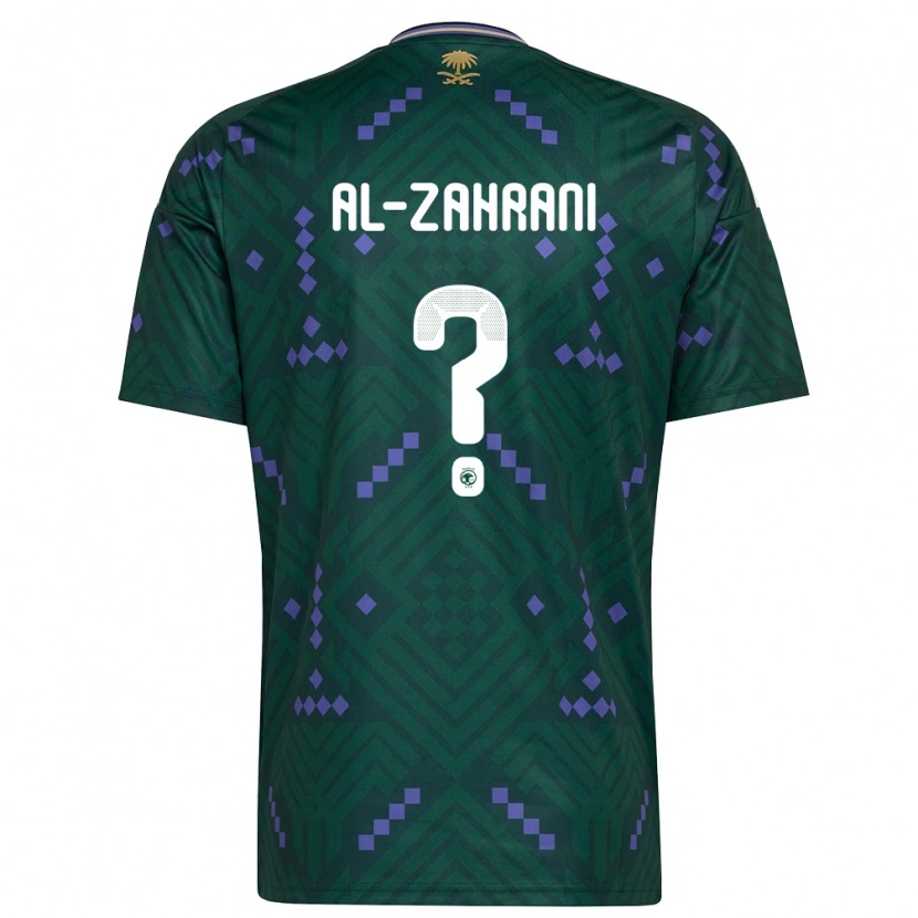 Danxen Men Saudi Arabia Anas Al-Zahrani #0 Green Purple White Home Jersey 26-28 T-Shirt