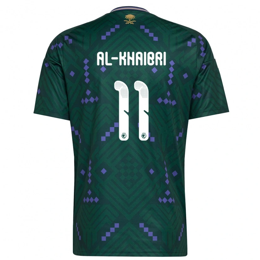 Danxen Men Saudi Arabia Thamer Al-Khaibri #11 Green Purple White Home Jersey 26-28 T-Shirt