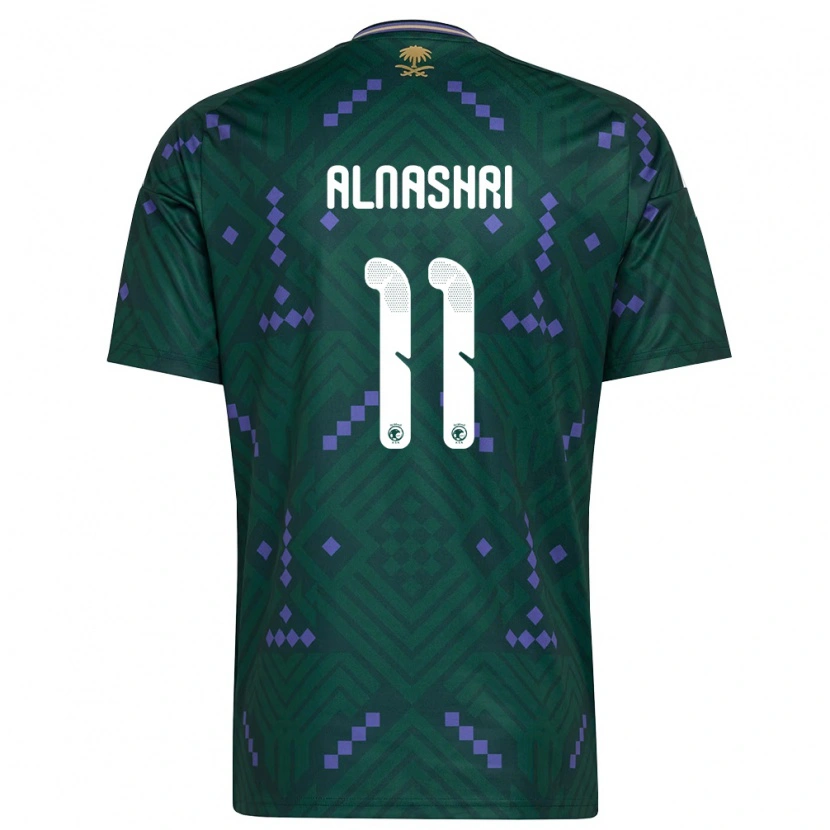 Danxen Men Saudi Arabia Awad Alnashri #11 Green Purple White Home Jersey 26-28 T-Shirt