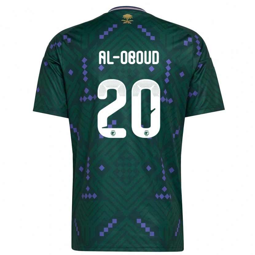 Danxen Men Saudi Arabia Abdulrahman Al-Oboud #20 Green Purple White Home Jersey 26-28 T-Shirt