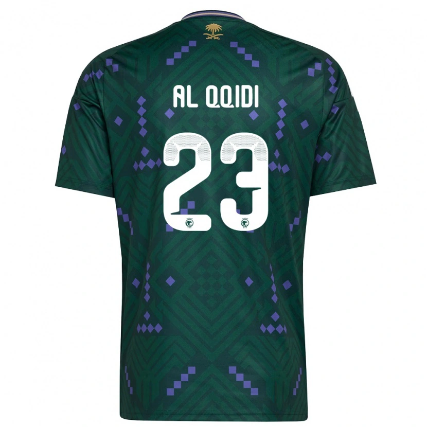 Danxen Men Saudi Arabia Nawaf Al Qqidi #23 Green Purple White Home Jersey 26-28 T-Shirt