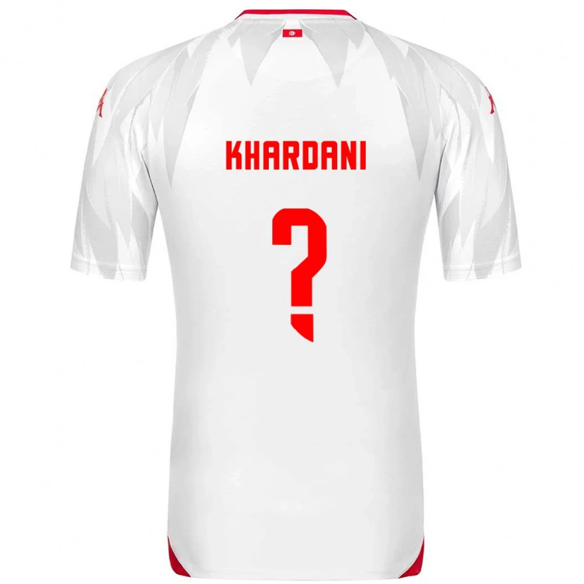 Danxen Men Tunisia Anas Khardani #0 White Red Home Jersey 26-28 T-Shirt