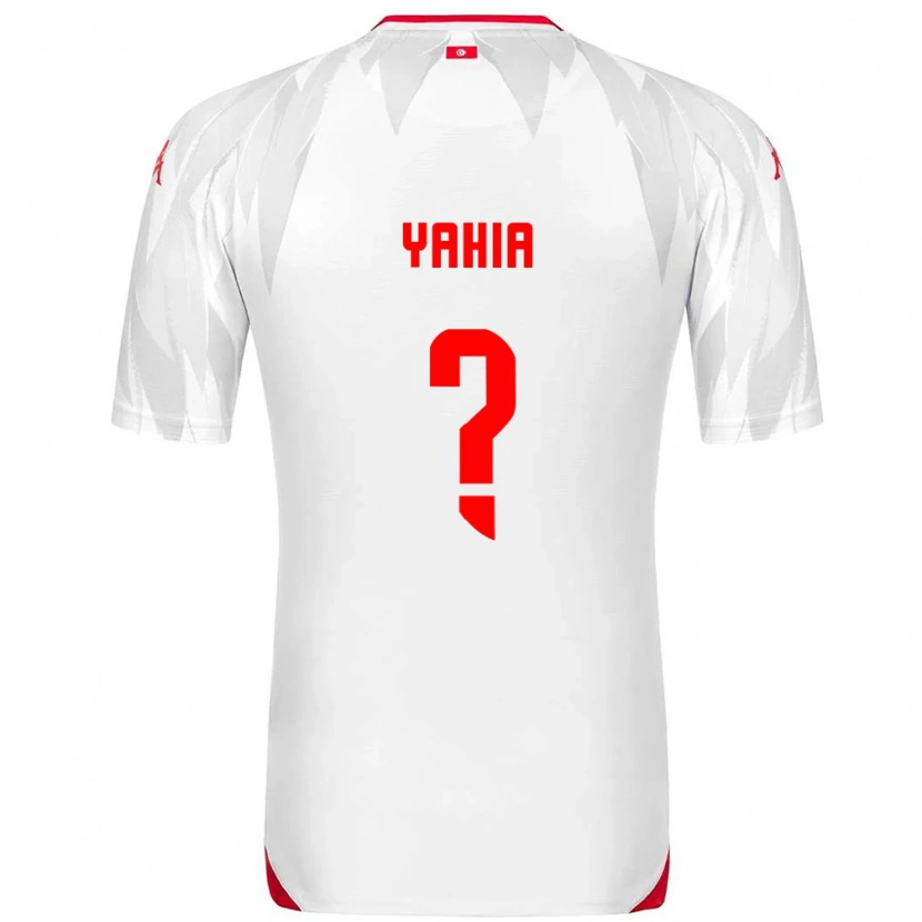 Danxen Men Tunisia Kelyan Yahia #0 White Red Home Jersey 26-28 T-Shirt