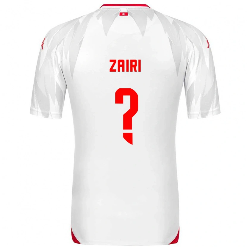 Danxen Men Tunisia Amine Zairi #0 White Red Home Jersey 26-28 T-Shirt