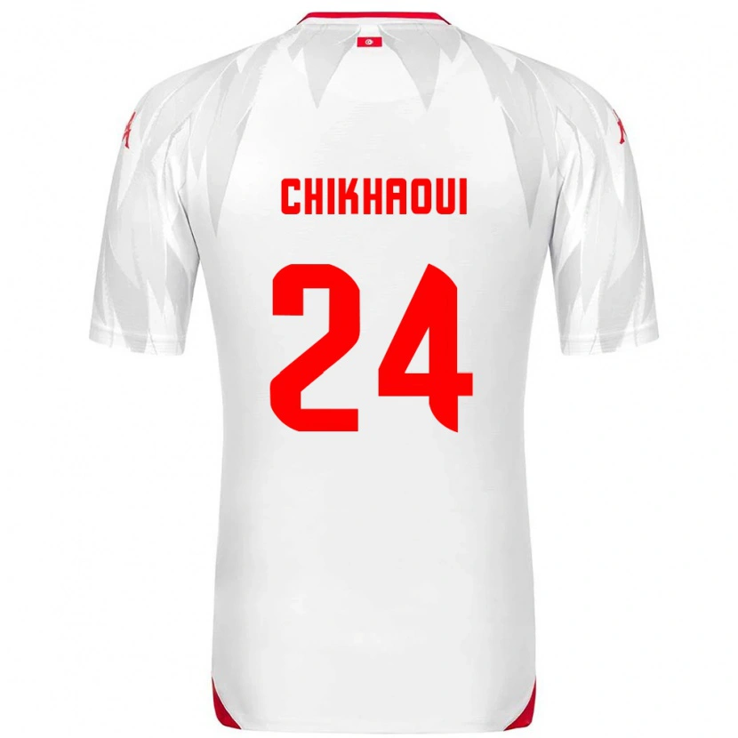Danxen Men Tunisia Raed Chikhaoui #24 White Red Home Jersey 26-28 T-Shirt