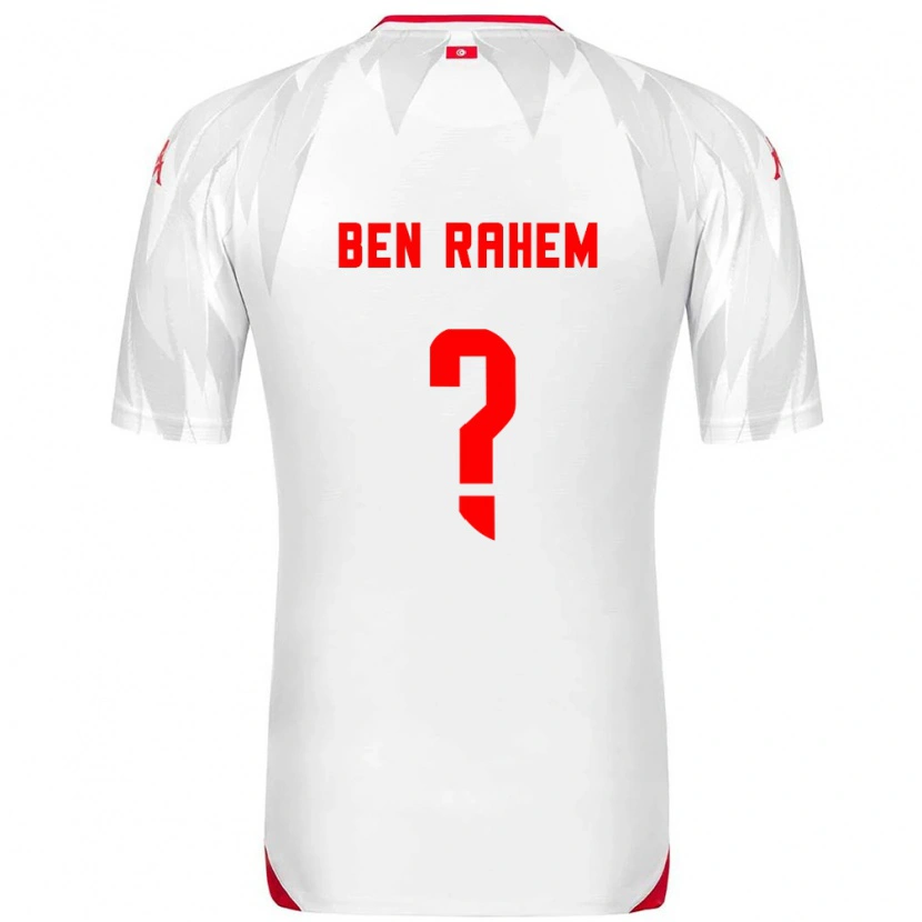 Danxen Men Tunisia Farès Ben Rahem #0 White Red Home Jersey 26-28 T-Shirt