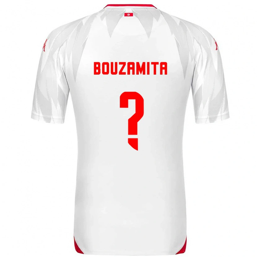 Danxen Men Tunisia Alexandre Bouzamita #0 White Red Home Jersey 26-28 T-Shirt