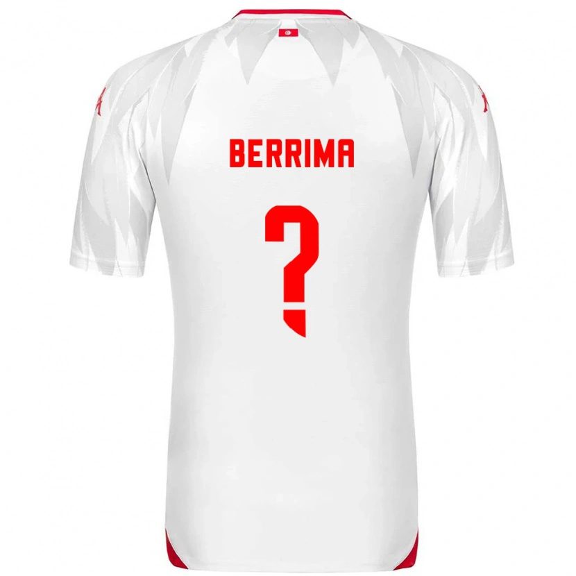 Danxen Men Tunisia Zied Berrima #0 White Red Home Jersey 26-28 T-Shirt