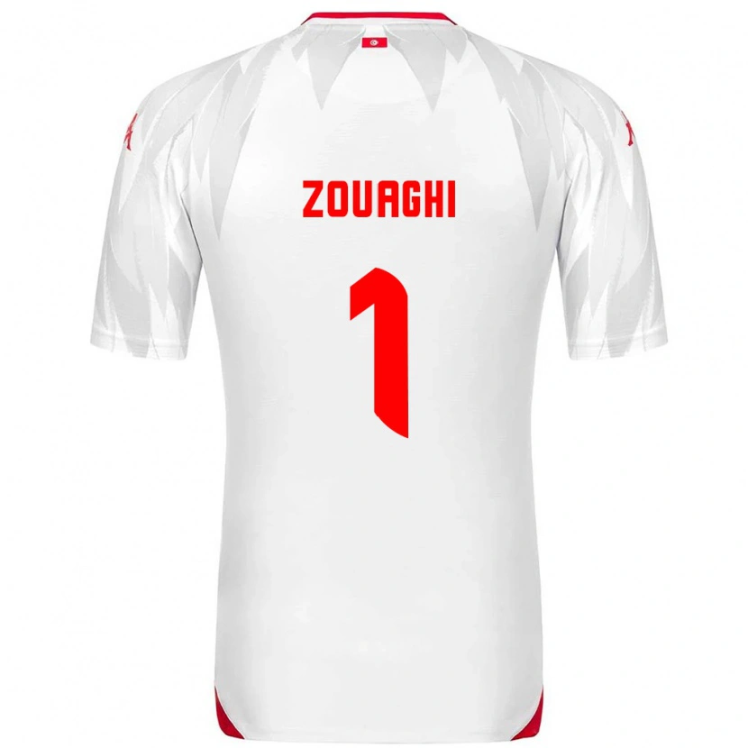 Danxen Men Tunisia Thomas Zouaghi #1 White Red Home Jersey 26-28 T-Shirt