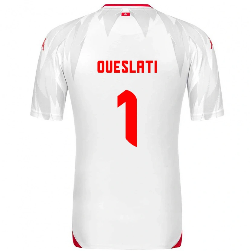 Danxen Men Tunisia Youssef Oueslati #1 White Red Home Jersey 26-28 T-Shirt
