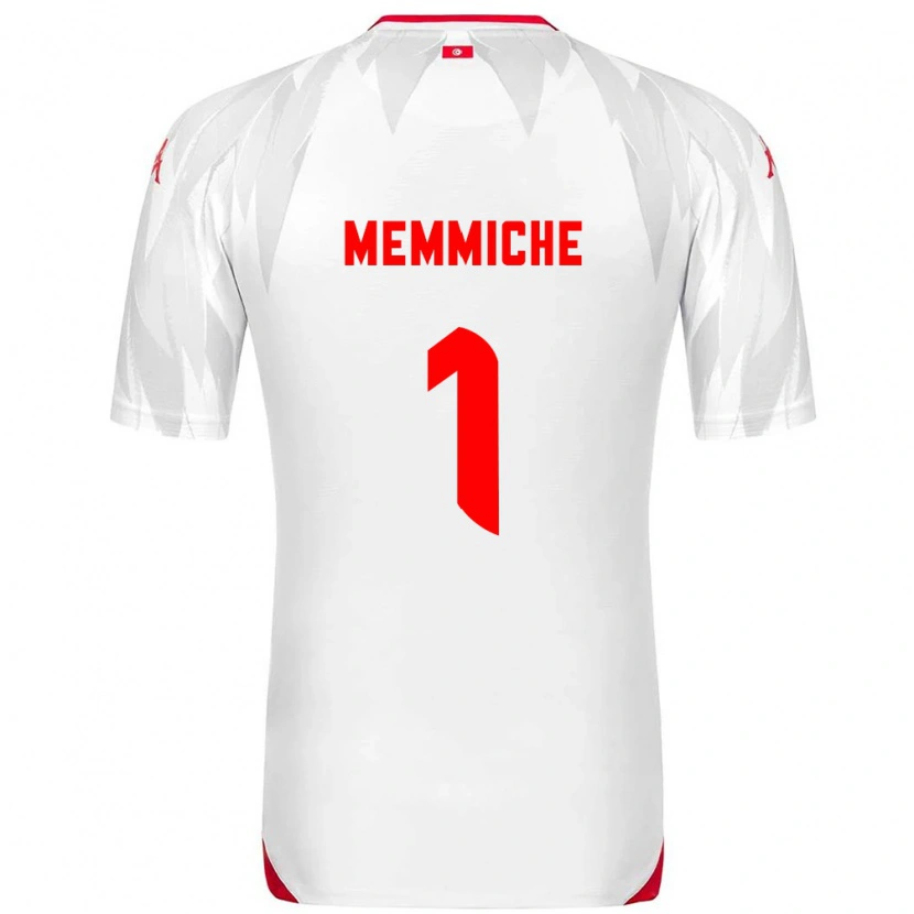 Danxen Men Tunisia Amanallah Memmiche #1 White Red Home Jersey 26-28 T-Shirt