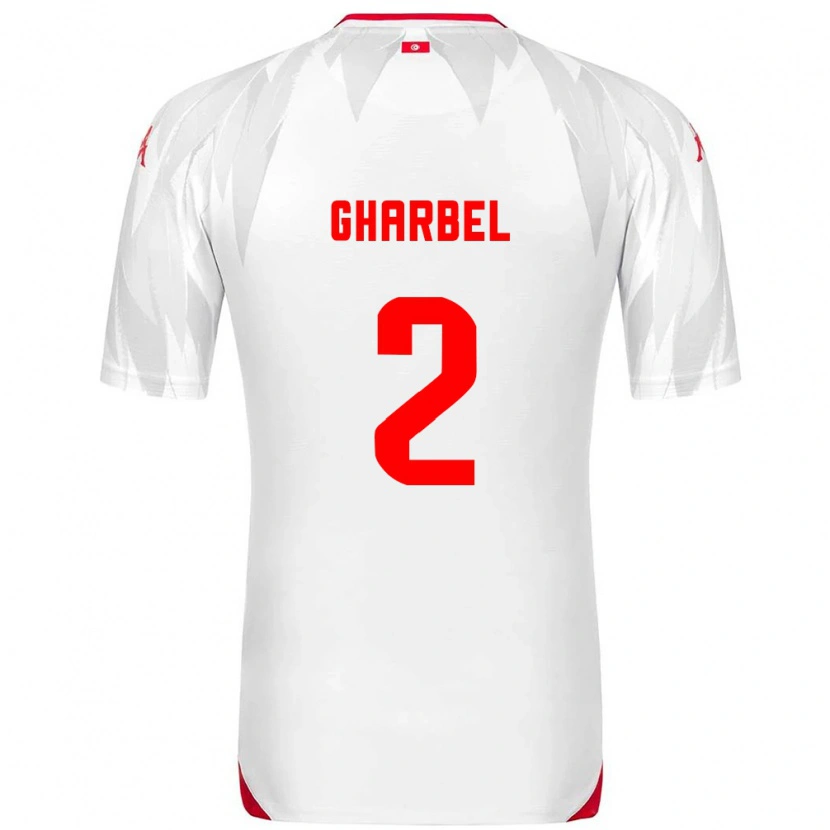 Danxen Men Tunisia Mahmoud Gharbel #2 White Red Home Jersey 26-28 T-Shirt