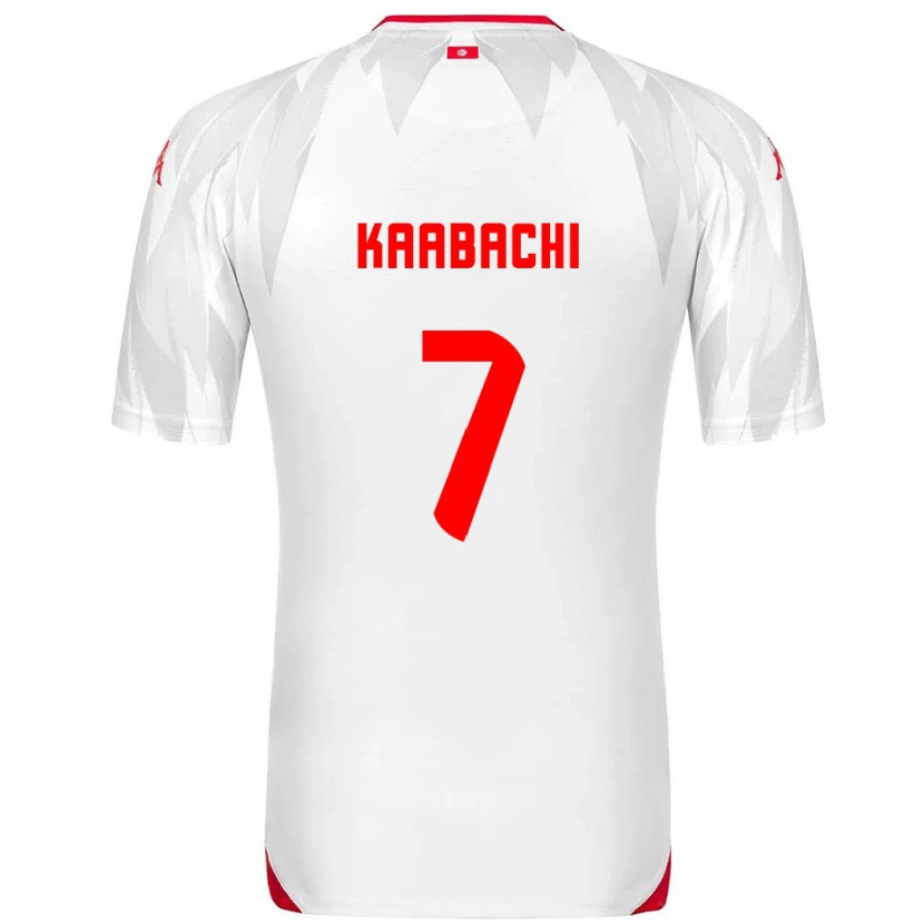 Danxen Men Tunisia Ella Kaabachi #7 White Red Home Jersey 26-28 T-Shirt