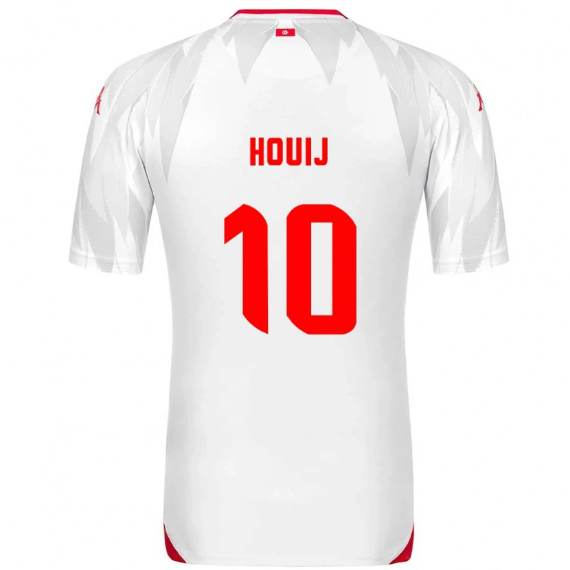 Danxen Men Tunisia Mariem Houij #10 White Red Home Jersey 26-28 T-Shirt