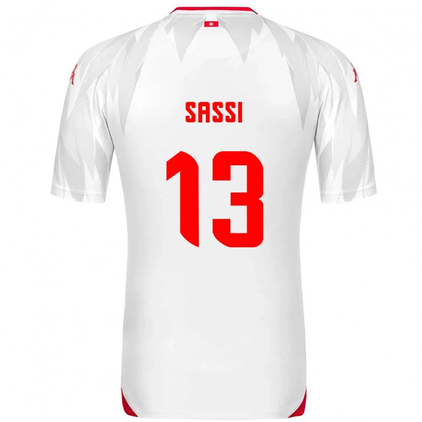 Danxen Men Tunisia Ferjani Sassi #13 White Red Home Jersey 26-28 T-Shirt