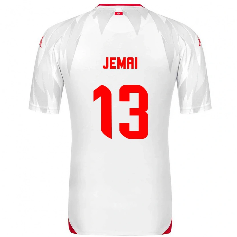 Danxen Men Tunisia Yasmine Jemai #13 White Red Home Jersey 26-28 T-Shirt