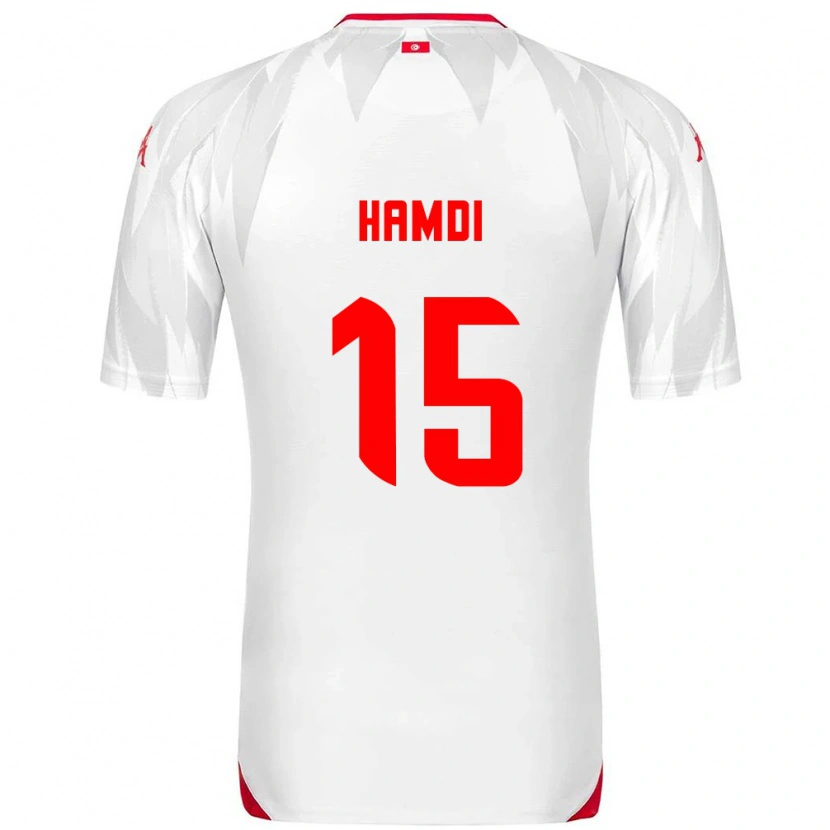 Danxen Men Tunisia Hanna Hamdi #15 White Red Home Jersey 26-28 T-Shirt