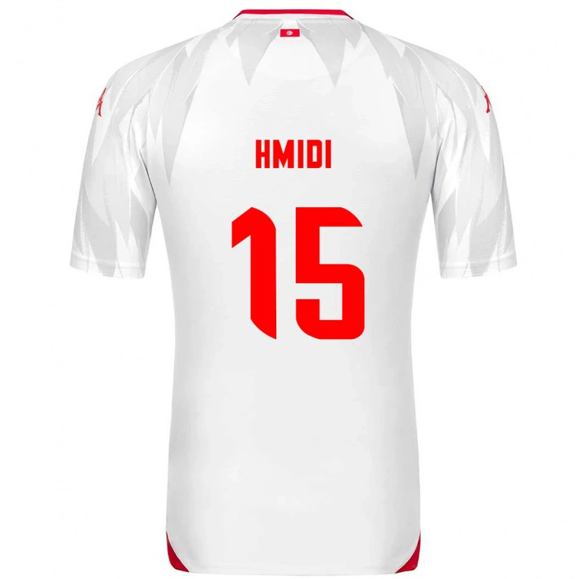 Danxen Men Tunisia Makolm Hmidi #15 White Red Home Jersey 26-28 T-Shirt