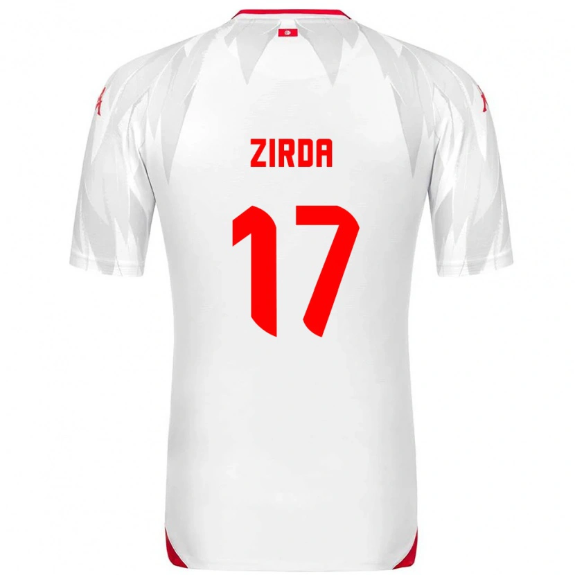 Danxen Men Tunisia Yannis Zirda #17 White Red Home Jersey 26-28 T-Shirt
