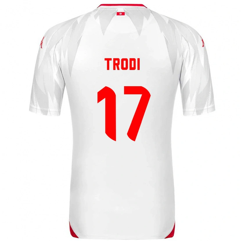 Danxen Men Tunisia Imen Trodi #17 White Red Home Jersey 26-28 T-Shirt