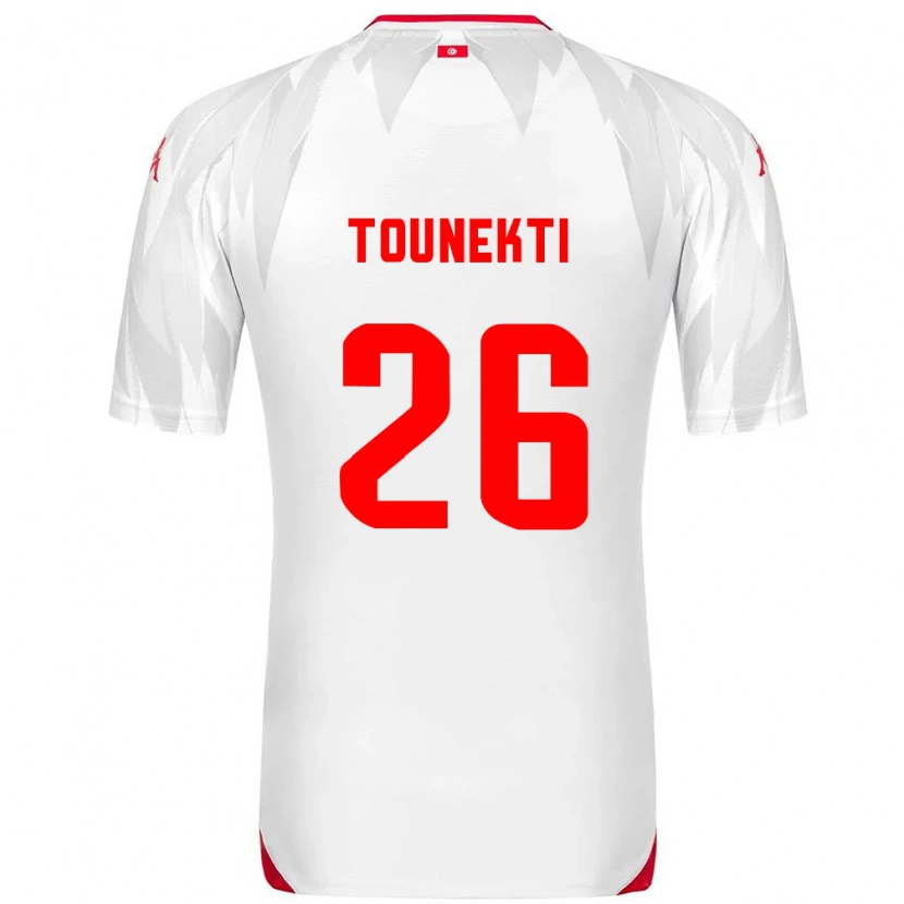 Danxen Men Tunisia Sebastian Tounekti #26 White Red Home Jersey 26-28 T-Shirt
