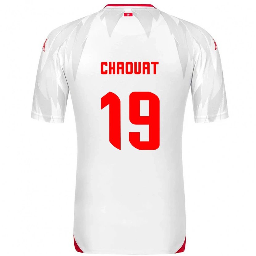 Danxen Men Tunisia Firas Chaouat #19 White Red Home Jersey 26-28 T-Shirt