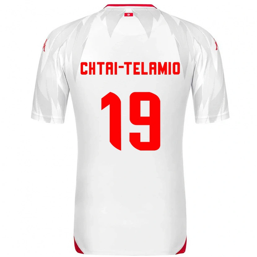Danxen Men Tunisia Zayon Chtaï-Telamio #19 White Red Home Jersey 26-28 T-Shirt