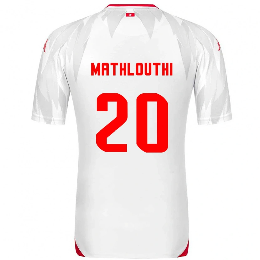 Danxen Men Tunisia Hamza Mathlouthi #20 White Red Home Jersey 26-28 T-Shirt