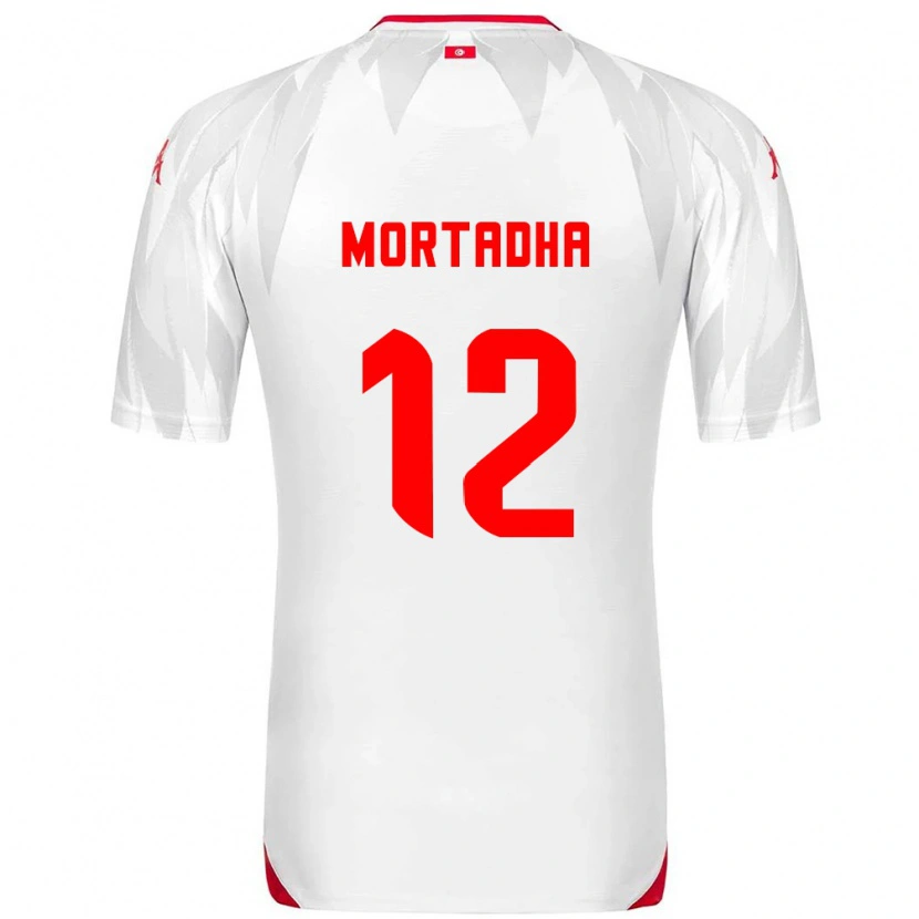 Danxen Men Tunisia Mortadha Ben Ouanes #12 White Red Home Jersey 26-28 T-Shirt