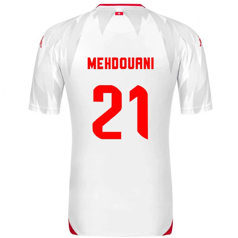 Danxen Men Tunisia Firas Mehdouani #21 White Red Home Jersey 26-28 T-Shirt