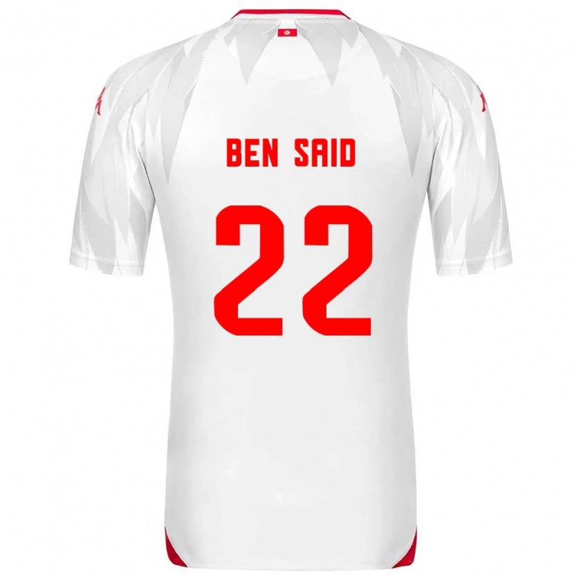 Danxen Men Tunisia Bechir Ben Said #22 White Red Home Jersey 26-28 T-Shirt