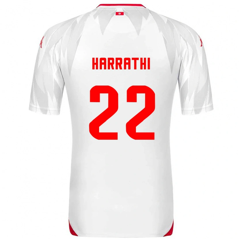 Danxen Men Tunisia Najla Harrathi #22 White Red Home Jersey 26-28 T-Shirt