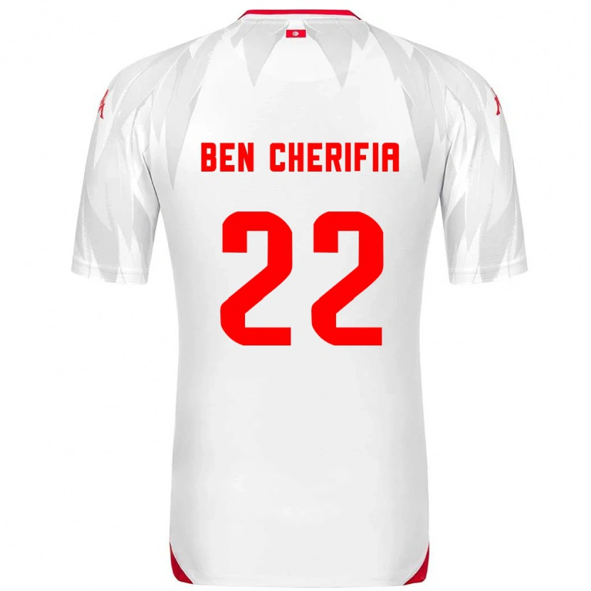 Danxen Men Tunisia Moez Ben Cherifia #22 White Red Home Jersey 26-28 T-Shirt