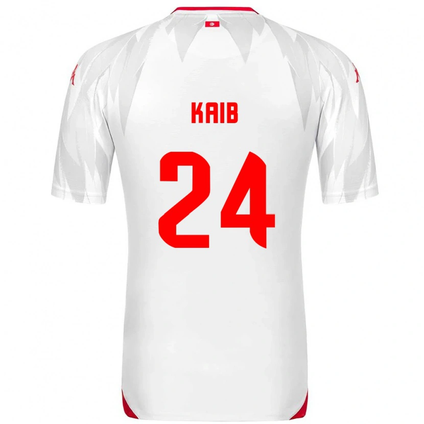 Danxen Men Tunisia Rami Kaib #24 White Red Home Jersey 26-28 T-Shirt