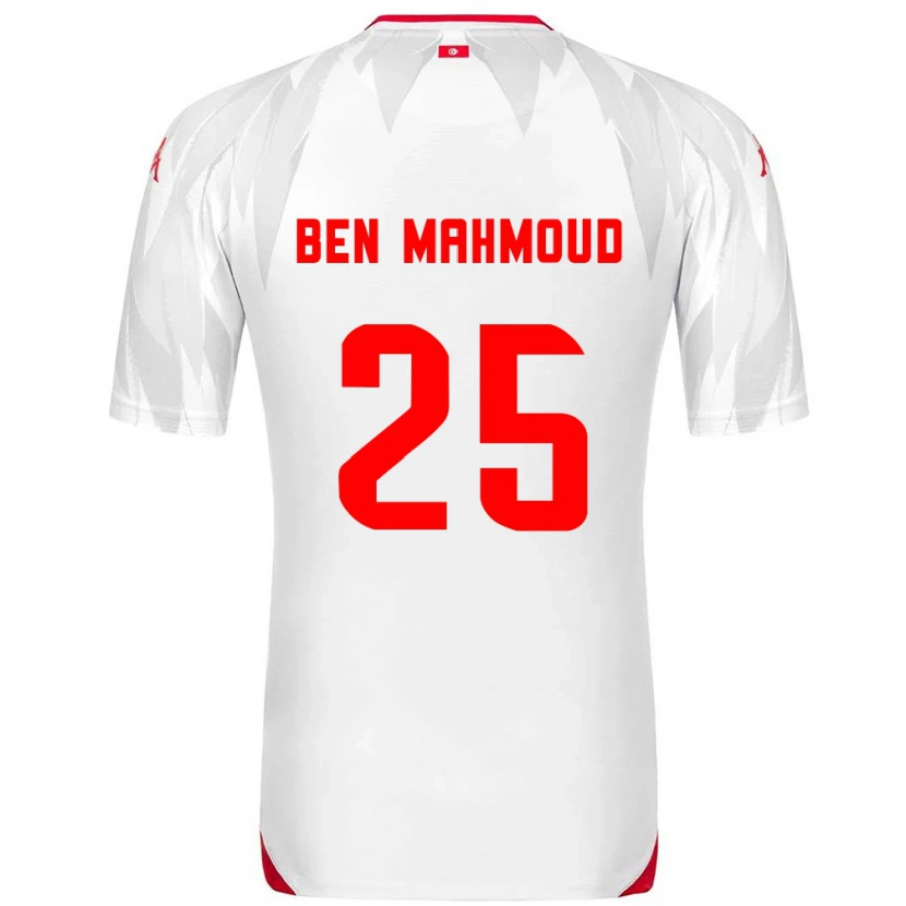 Danxen Men Tunisia Youssef Ben Mahmoud #25 White Red Home Jersey 26-28 T-Shirt