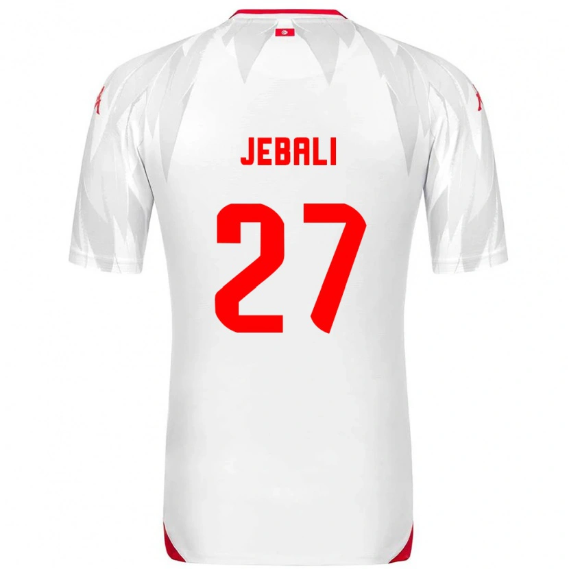 Danxen Men Tunisia Issam Jebali #27 White Red Home Jersey 26-28 T-Shirt