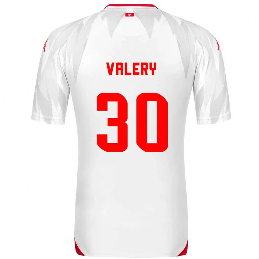 Danxen Men Tunisia Yann Valery #30 White Red Home Jersey 26-28 T-Shirt