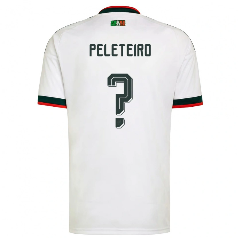 Danxen Men Mexico Anxo Peleteiro #0 White Burgundy Green Away Jersey 26-28 T-Shirt